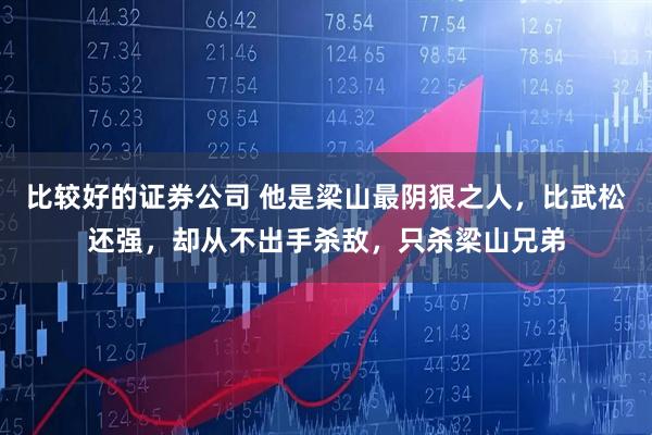 比较好的证券公司 他是梁山最阴狠之人，比武松还强，却从不出手杀敌，只杀梁山兄弟